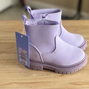 Cat & Jack Lilac Ankle Boots for Kids Size 5